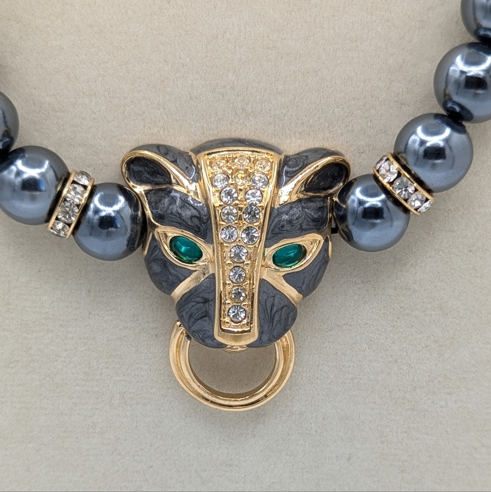 KJL For Avon Dutchess of Windsor Panther Necklace - Picture 2 of 8